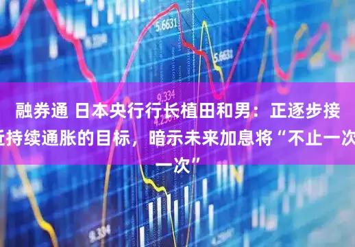 融券通 日本央行行长植田和男：正逐步接近持续通胀的目标，暗示未来加息将“不止一次”